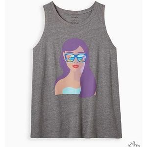 NWT torrid size 4 vintage style chic girl tank